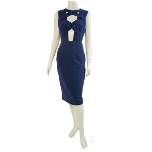 AQ/AQ Women's Navy CrissCross Dress - Used - Size US 4